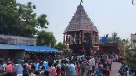 திருமயம்: மாசி மாத திருவிழாவை முன்னிட்டு பேரையூர் ஆலயத்தின் தேர்த்திருவிழா வெகு சிறப்பாக நடைபெற்றது