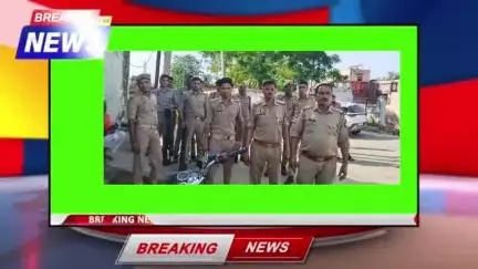 स्याना के गांव वेराफिरोजपुर में थाना पुलिस द्वारा पैदल मार्च किया गया #RVT