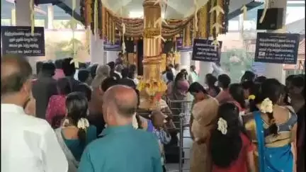 கீழக்கரை: ரெகுநாதபுரம் ஸ்ரீ வல்லபை ஐயப்பன் ஆலயத்தில் விசுகனி பூஜை