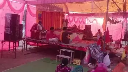 ग्राम रमगढा़ में चल रही श्रीमद्भागवत कथा में महाराज श्री ने प्रह्लाद एवं वामन अवतार कथा सुनाई