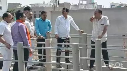 मंगरूळपीर: मंगरूळपीर तालुक्यातील सोनखास, शहापूर पाणीपुरवठा योजनेची आ.शाम खोडे यांनी केली पाहणी