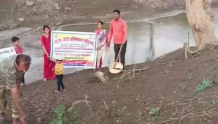 मोहखेड़: मोहखेड़ के विद्यार्थियों ने श्रमदान कर दिया जल बचाने का संदेश