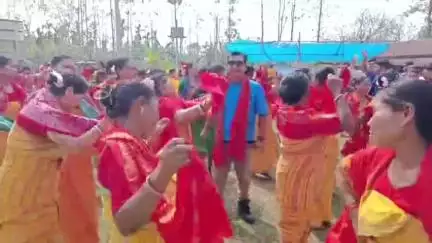 গোঁসাইগাঁও ভাগ: পৰ্বতঝোৰাৰ ডুলিগাঁওত বড়ো জনগোষ্টীৰ পৰম্পৰাগত উৎসৱ ৰংজালী বৈশাগু উলহ মালহৰে উদযাপন