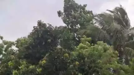 গড়বেতা ১: আবহাওয়া দপ্তরের পূর্বাভাস অনুযায়ী ব্যাপক ঝড় বৃষ্টি গড়বেতা এলাকায়