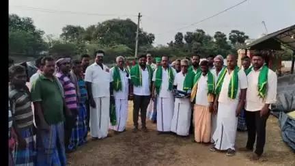 உத்திரமேரூர்: பேரனக்காவூர் கிராமத்தில் அரசு நேரடி நெல் கொள்முதல் நிலையத்தினை உத்திரமேரூர் எம்எல்ஏ திறந்து வைத்தார்