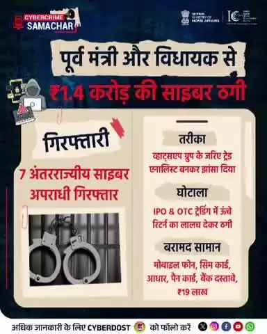 Stay ahead in the digital world with #AapkaCyberDost!

➡️ Follow us for real-time scam alerts, latest updates on #CyberCrime and crucial #SafetyTips.