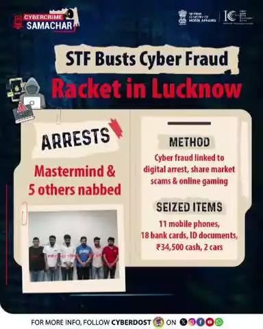 डिजिटल दुनिया में सतर्क रहें!

रियल-टाइम स्कैम अलर्ट, #CyberCrime की ताज़ा जानकारी और ज़रूरी #SafetyTips के लिए #cyberdosti4c को फॉलो करें।