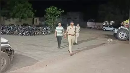 नलखेड़ा: आगर मालवा एसपी विनोद सिंह ने नलखेड़ा थाने का निरीक्षण किया, दिशा-निर्देश दिए