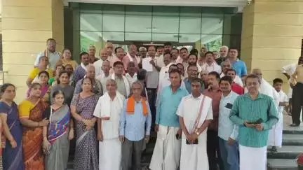 ಕುಣಿಗಲ್: ಜನಿವಾರ ತೆಗೆಸಿದ ಪ್ರಕರಣ ಖಂಡಿಸಿ ತಾಲ್ಲೂಕು ಬ್ರಾಹ್ಮಣ ಸಂಘದಿಂದ ಪಟ್ಟಣದಲ್ಲಿ ಪ್ರತಿಭಟನೆ