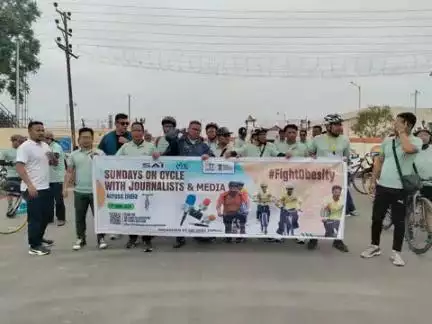 #FitIndiaMovement’s Sunday on Cycle with Journalists and Media event was successfully held today. The event was organized by SAI NERC Imphal. A great initiative to inspire a healthier, more active lifestyle and foster community spirit.
