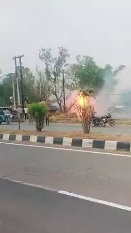 panni dagdauaa me lagi aag 27/04/2025 tarikh ko nahi pahuch pai🚒🔥 fire brigade nahin pahunch paye time se