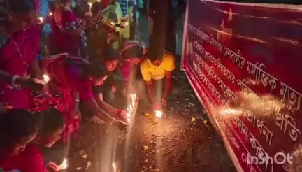 ধনিয়াখালি: মোমবাতি মিছিল হয়ে গেল গুরাপে,‌উপস্থিত ছিলেন বিধায়ক