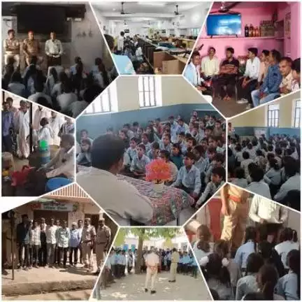 श्रीमान जिला पुलिस अधीक्षक दौसा #श्री_सागर_राणा_IPS के निर्देशानुसार माह के प्रथम बुधवार को साईबर जागरूकता दिवस पर सभी थाना क्षेत्र में स्कूल,लाइब्रेरी व  विभिन्न जगहों पर साइबर अपराधो के संबंध में आमजन व विधार्थियों को जागरूक किया गया।