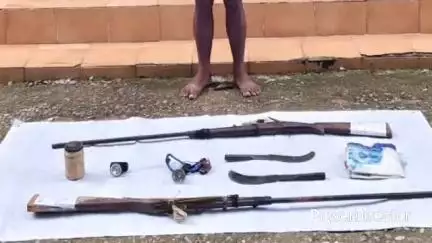 ଯଶିପୁର: ଶିମିଳିପାଳରୁ ଜଣେ ଶିକାରୀ ଗିରଫ, ବନ୍ଧୁକ ଜବତ