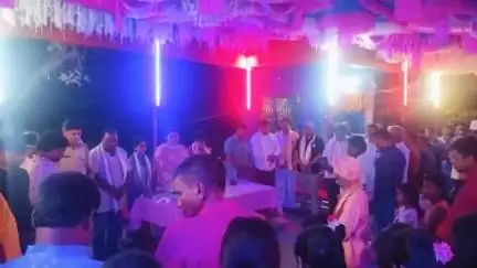 কালিয়াচক ৩: চরিঅনন্তপুর মহামায়া মন্দিরের বাসন্তী পুজোর উদ্বোধন অনুষ্ঠানে উপস্থিত বিধায়ক