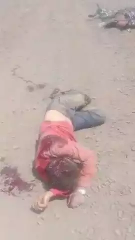 बैरसिया रोड इमलिया पर हूआ एक्सीडेंट हुआ