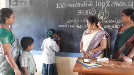 மணமேல்குடி: பானாவயல் பொன்னகரம் கட்டுமாவடி மேலஸ்தானம் உள்ளிட்ட ஊ.ஒ.தொ.பள்ளியில் 100 நாட்களில் 100% அடிப்படை திறனை மேம்படுத்தப்படும் ஆய்வு நடந்தது