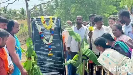 ತರೀಕೆರೆ: ಬರಗೇನಹಳ್ಳಿ ಗ್ರಾಮದಲ್ಲಿ ಗ್ರಾಮ ಪಂಚಾಯಿತಿಯ ನೂತನ ಕಟ್ಟಡ ನಿರ್ಮಾಣದ ಶಂಕುಸ್ಥಾಪನೆ ನೆರವೇರಿಸಿದ ಶಾಸಕ ಶ್ರೀನಿವಾಸ್