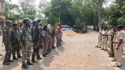 डंडा: रामनवमी पर निकाली गई फ्लैग मार्च, शांति व्यवस्था बनाए रखने के लिए प्रशासन सतर्क