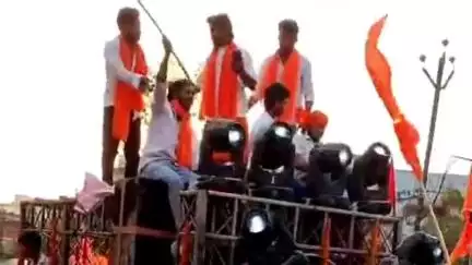 फुलवारी: फुलवारी शरीफ के मित्र मंडल कॉलोनी चौहरमल नगर से निकली रामनवमी शोभा यात्रा
