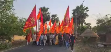 रामनवमी के पावन अवसर पर महाचक ग्राम से निकली शोभा यात्रा