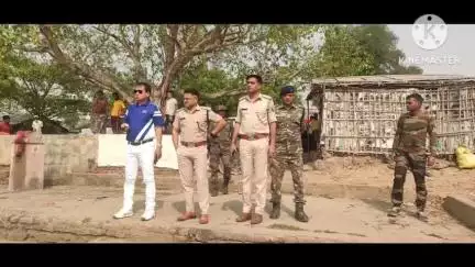 बसंतराय: बसंतराय में पुलिस प्रशासन ने चैती दुर्गा मेला और रामनवमी जुलूस का जायजा लिया