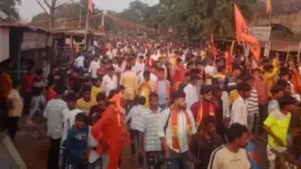 जगन्नाथपुर: जैंतगढ़ में रामनवमी के अवसर पर जुलूस निकाला गया