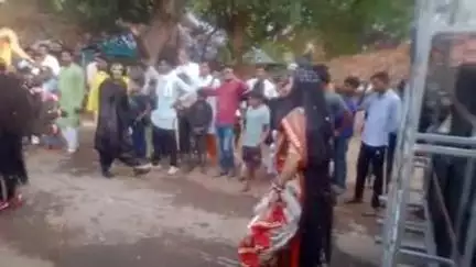 ग्राम  जुन्हेटा में 108 जवारे कलश एवं दुर्गा जी मूर्ति की शोभायात्रा ग्राम वासियों द्वारा