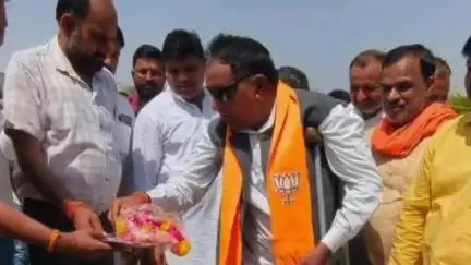 नरवर: ग्राम चिन्नोद मे जल गंगा संवर्धन अभियान के तहत,विधायक रमेश प्रसाद खटीक ने भूमि पूजन किया