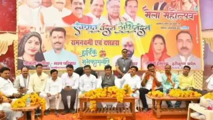 नरवर: ग्राम पंचायत अमोल पठा में मां पूर्णा देवी श्री दुर्गा शक्तिपीठ मंदिर में सांसद भारत सिंह कुशवाह ने दर्शन  किए,,l