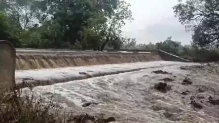 ओगणा क्षेत्र में मुसलाधार बारिश
