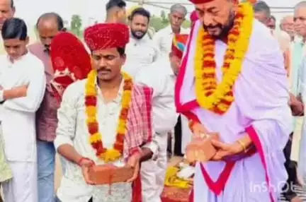 देसूरी: मुंडारा में राव भुणा समाज संस्थान का भूमि पूजन, मंत्री ओटाराम देवासी ने किया शिलान्यास, 71 बालिकाओं ने निकाली कलश यात्रा