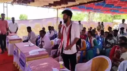 விராலிமலை: மேலபச்சைகுடி கலையரங்கத்தில் நடந்த அதிமுக பூத் கமிட்டி அமைக்கும் நிகழ்வில் பங்கேற்ற விஜயபாஸ்கர் MLA