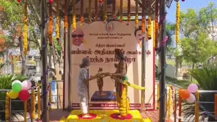 நல்லம்பள்ளி: வள்ளல் அதியமான் அவர்களின் பிறந்தநாள் விழாவை  அதியமான் கோட்டையில்  அதியமான் சிலைக்கு  ஆட்சியர் சதீஷ் மாலை அணிவித்தார்