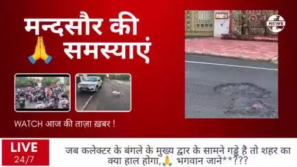 मंदसौर की समस्या👉जब कलेक्टर बंगले के सामने नई सड़क पर गड्ढे हैं, तो शहर का क्या हॉल होगा*?#मंदसौर #ब्रेकिंग #वायरल