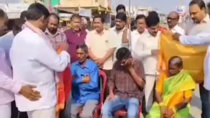 త్రిపురారం: జమ్మూ కాశ్మీర్‌కు బయలుదేరిన బిఎస్ఎఫ్ జవాన్, ఘనంగా సన్మానించిన జనగణమన ఉత్సవ సమితి సభ్యులు, గ్రామస్తులు