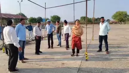 केसली: जनपद सीईओ ने मंगलवार को होने वाले सामूहिक विवाह सम्मेलन की तैयारियों का किया निरीक्षण
