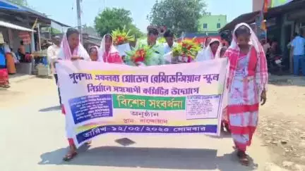 বান্দোয়ান: পুনস্যা একলব্য মডেল রেসিডেন্সিয়াল স্কুল নির্মানে সহযোগী কমিটির উদ্যোগে সম্বর্ধনা জানানো হলো  সহ-সভাধিপতি ও বিধায়ককে