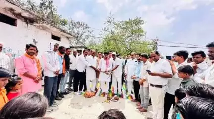 अवंतिपुर बड़ोदिया: ग्राम आनंदीखेड़ी में टीनशेड निर्माण कार्य का हुआ भूमिपूजन