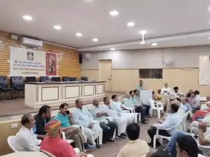 कोटड़ा: महाराणा प्रताप जयन्ती समारोह को लेकर नगर निगम में हुई मीटिंग