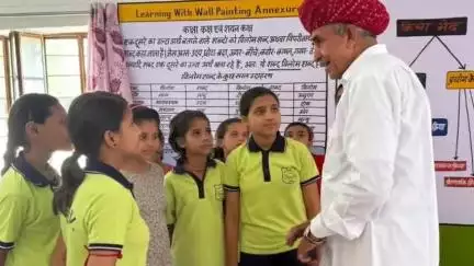 सायला: रामा स्थित कस्तूरबा गांधी आवासीय बालिका विद्यालय का जालोर-सिरोही सांसद लुंबाराम चौधरी ने किया निरीक्षण