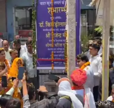 मंडावर: विधायक ने मंडावर में एक दर्जन वाटर कूलर का उद्घाटन किया, साथ ही सड़क निर्माण कार्य का शिलान्यास भी किया