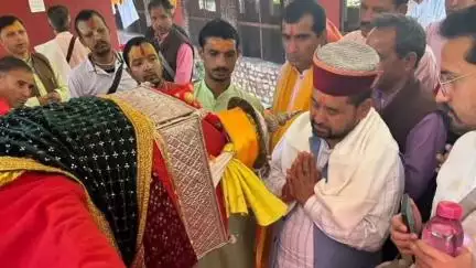 भटवाड़ी: विधायक गंगोत्री ने ग्राम सैंज में आयोजित 'श्री राम कथा' में की शिरकत