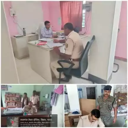 #कटिहार_पुलिस द्वारा बैंकिंग प्रतिष्ठानों /ATM में सुरक्षा-व्यवस्था सुनिश्चित करनें हेतू बैंकों की सुरक्षा जांच की जा रही है I

👉बैंक परिसर के अंदर एवं बाहर संदिग्ध पर निगरानी रखी जा रही है I