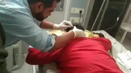 सहाड़ा: गुरला के समीप रोड पर अचानक पशु के आने से बाइक सवार युवक घायल, जिला अस्पताल में कराया भर्ती