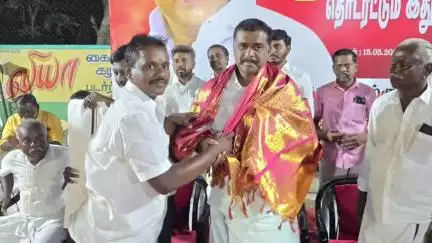 எட்டயபுரம்: படர்ந்தபுலி கிராமத்தில் திமுக அரசின் நான்காவது ஆண்டு சாதனை விளக்க பொதுக்கூட்டம் நடைபெற்றது எம்எல்ஏ பங்கேற்பு