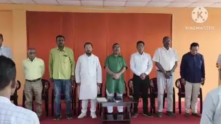 পূব যোৰহাট: ২১ মে' ত যোৰহাটত অনুষ্ঠিত হ'ব বিজেপিৰ বৰ্দ্ধিত কাৰ্যনিৰ্বাহক সভা ,সেইলৈ যোৰহাট বিজেপিৰ কাৰ্যালয়ত অনুষ্ঠিত হয় সভা