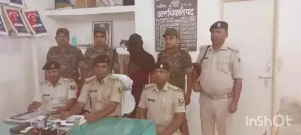 भदवर थाने की पुलिस ने एक नक्सली को किया गिरफ्तार