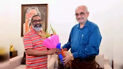 ओरमांझी: रांची के कांके रोड स्थित मुख्यमंत्री आवास में बीआईटी मेसरा के कुलपति ने सीएम से मुलाकात की