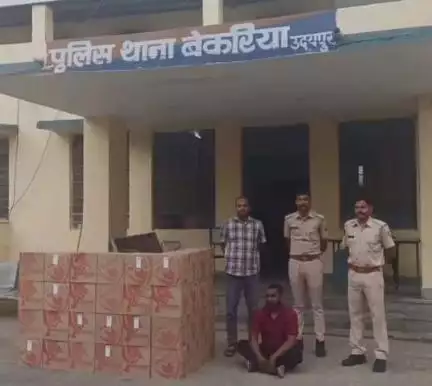 कोटड़ा: डी.एस.टी. और थाना बेकरिया ने अवैध शराब के खिलाफ कार्रवाई की, 95 कार्टून अंग्रेजी शराब जब्त, 1 अभियुक्त गिरफ्तार